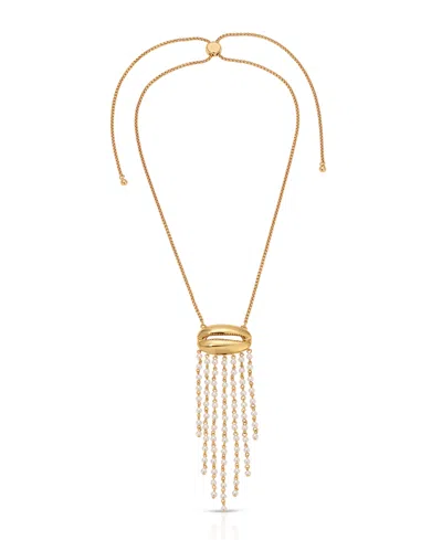 Ettika Mykonos Shell Statement Necklace In Gold