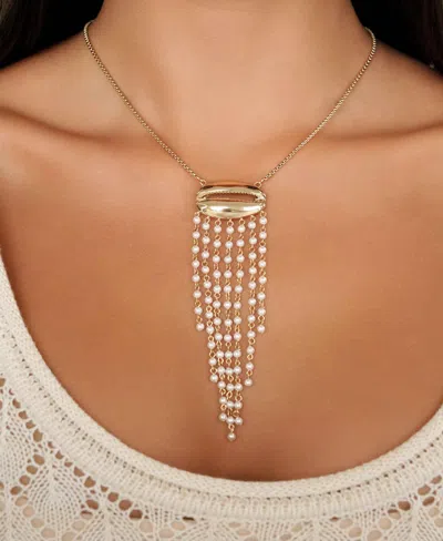 Ettika Mykonos Shell Statement Necklace In Gold