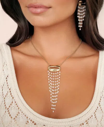 Ettika Mykonos Shell Statement Necklace In Gold