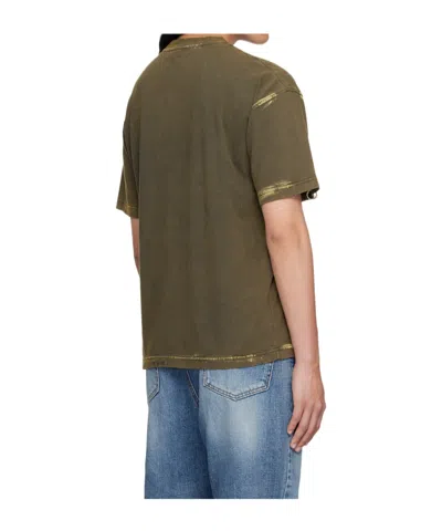 We11 Done Faded-effect T-shirt In Brown