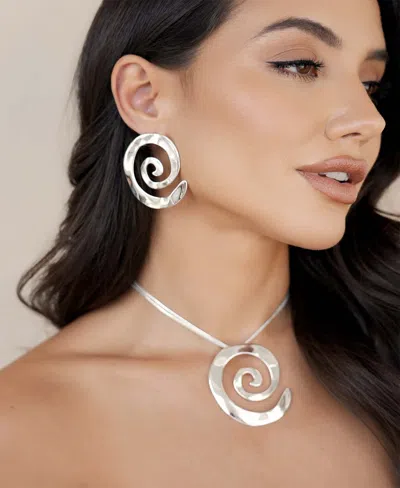 Ettika Aura Swirl Drop Earrings