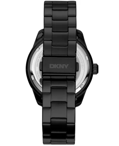 Dkny Men's Crosby Sport Black Stainless Steel Bracelet Watch, 42mm