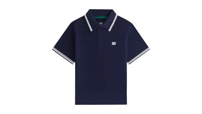 Pre-owned Kith X Wilson Women's Essex Sweater Polo Shirt In Nocturnal