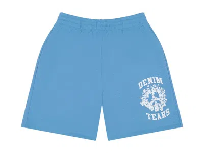 Pre-owned Denim Tears Men's  Denim University Mesh Shorts In Light Blue