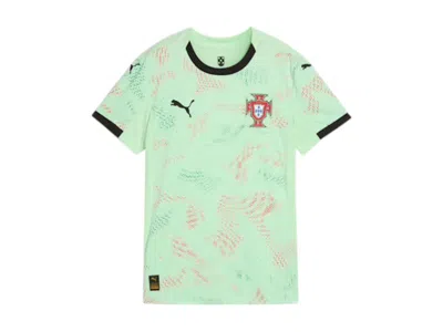 Pre-owned Puma Women's Portugal '25 Away Replica Jersey In Fresh Mint/black