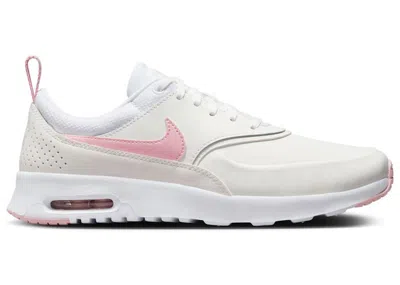 Pre-owned Nike Air Max Thea Prm (women's) Sneakers In White/med Soft Pink/pearl Pink