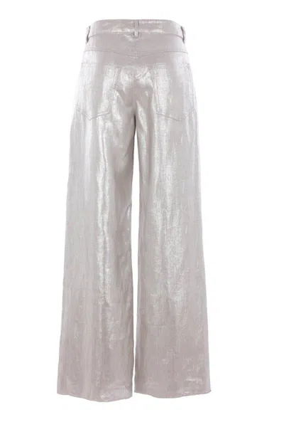 's Max Mara Trousers In Silver