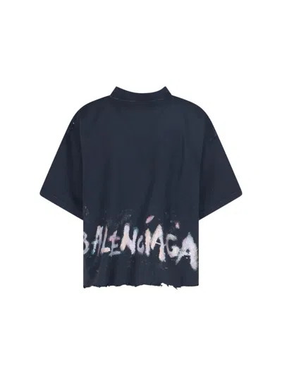 Balenciaga T-shirts And Polos In Blue