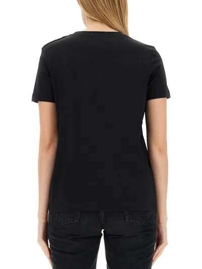 Balmain T-shirt With Logo In Black