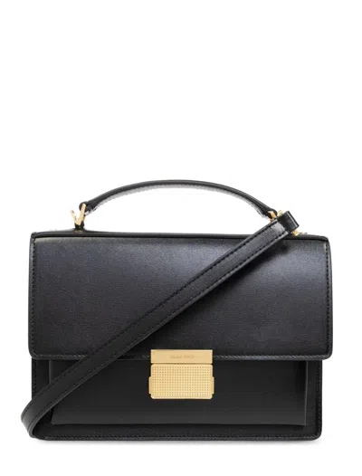 Golden Goose Venezia Bag Palmellato Leather Body Gold Metal Details Bags In Black