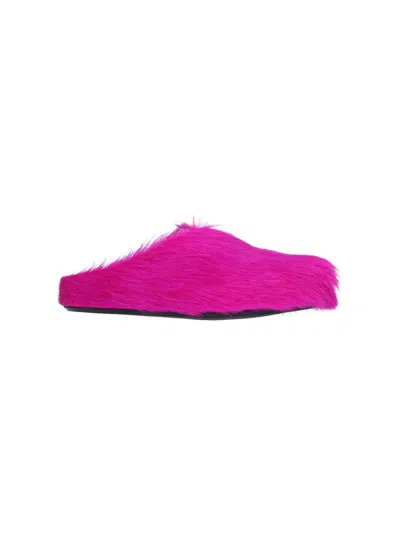 Marni Men Fussbett Sabot Mules In Pink