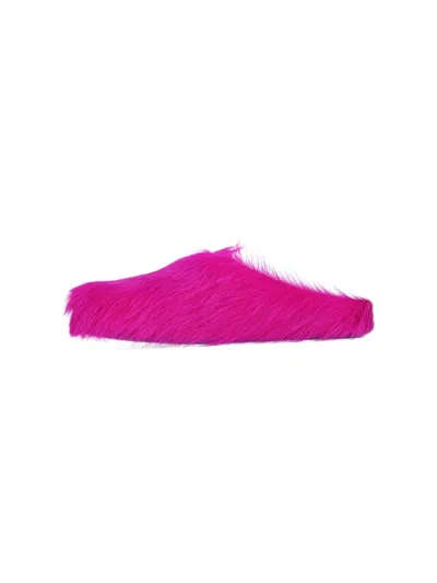 Marni Men Fussbett Sabot Mules In Pink