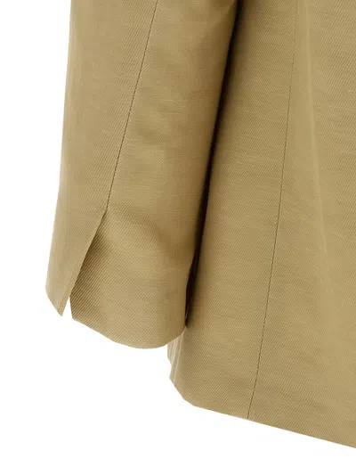 Nude Linen Blazer Blazer And Suits In Yellow