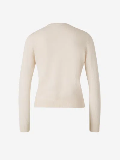 Peserico Wool Knitted Sweater In White