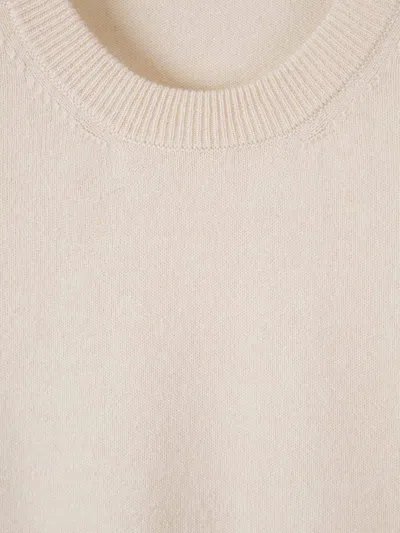 Peserico Wool Knitted Sweater In White