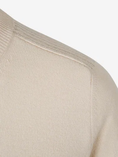 Peserico Wool Knitted Sweater In White