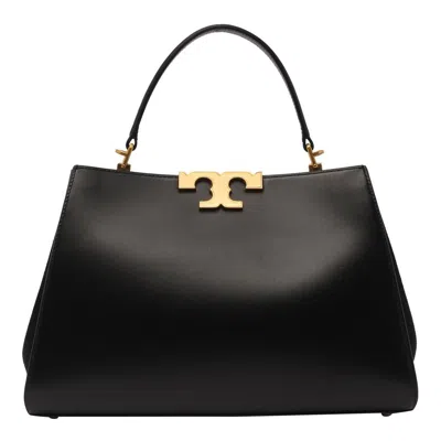 Tory Burch Eleanor Calf Leather Satchel Bag In Black