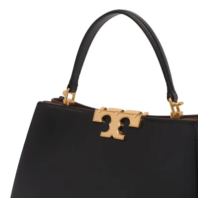 Tory Burch Eleanor Calf Leather Satchel Bag In Black