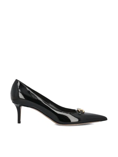 Valentino Garavani Woman Pumps Black Size 8 Leather In Black