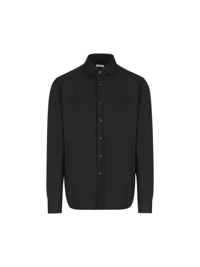 Xacus Button-down Long-sleeve Shirt In Black