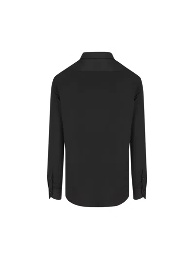 Xacus Button-down Long-sleeve Shirt In Black