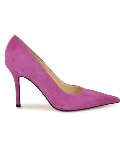 Nine West Gemmha Pointed Toe Pump In Purple