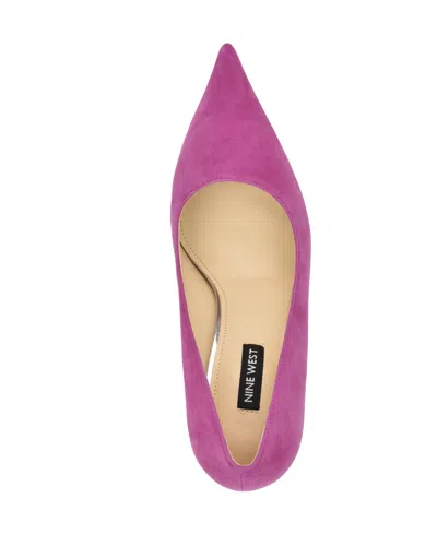 Nine West Gemmha Pointed Toe Pump In Purple