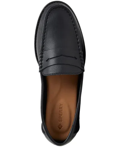 Sperry Seaport Penny Loafer In Black