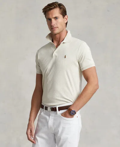 Polo Ralph Lauren Men's Slim-fit Soft Cotton Polo Shirt In White