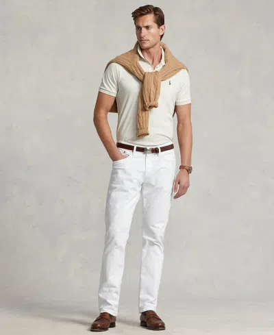 Polo Ralph Lauren Men's Slim-fit Soft Cotton Polo Shirt In White