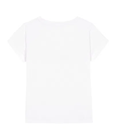 Calvin Klein Big Girls Arch Logo Short Sleeve T-shirt In White
