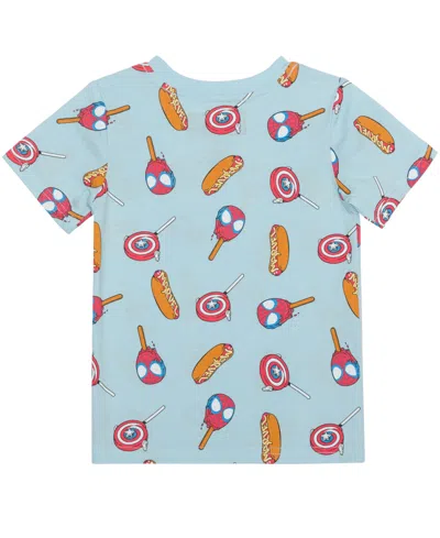 Spider-man Toddler Boys 2-piece Crewneck T-shirt And Short Set In Blue