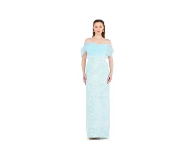 Amri Women's Off-the-shoulder Corset Detail Brocade Gown