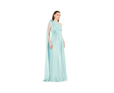Amri Women's One Shoulder Floral Detail Ruched Gown
