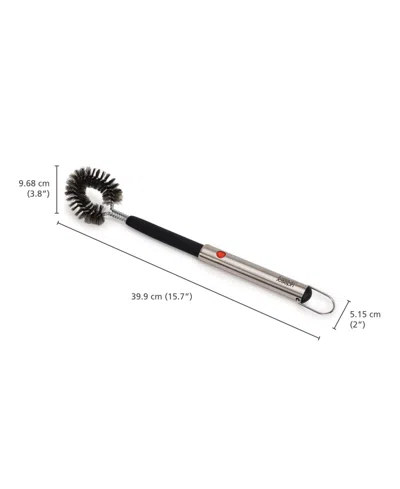 Joseph Joseph Grillout 15" Bbq Cleaning Brush With Retractable Head In Black