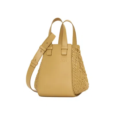 Pre-owned Loewe Hammock Compact Woven 'sahara'
