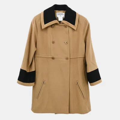 Pre-owned Chanel Coat Brown Size Fr 40