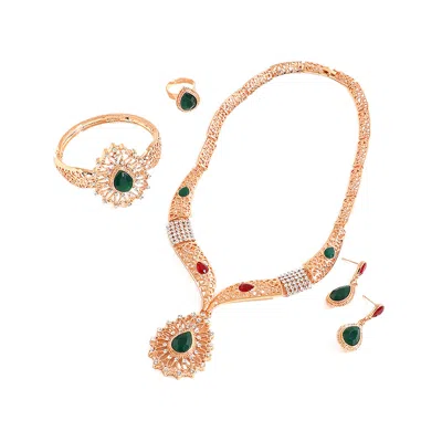 Sohi Women Golden Jewellery Set