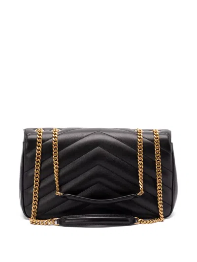 Saint Laurent Loulou Medium Chevron-quilted Lambskin Bag