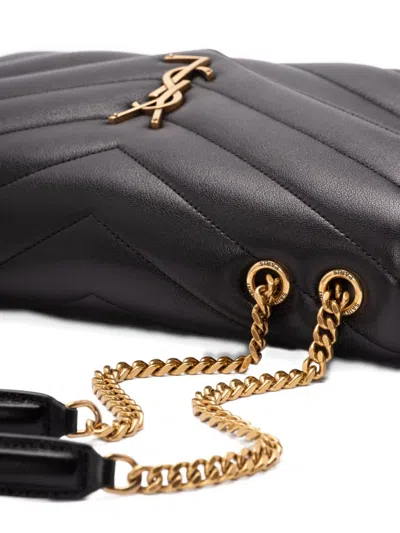 Saint Laurent Loulou Medium Chevron-quilted Lambskin Bag