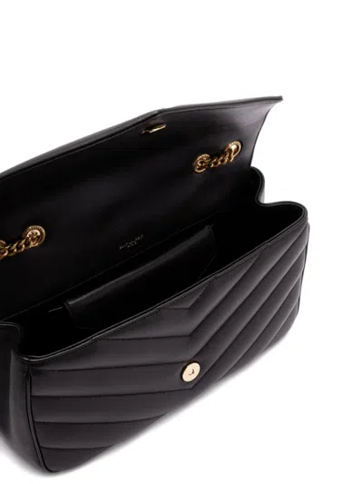 Saint Laurent Loulou Medium Chevron-quilted Lambskin Bag