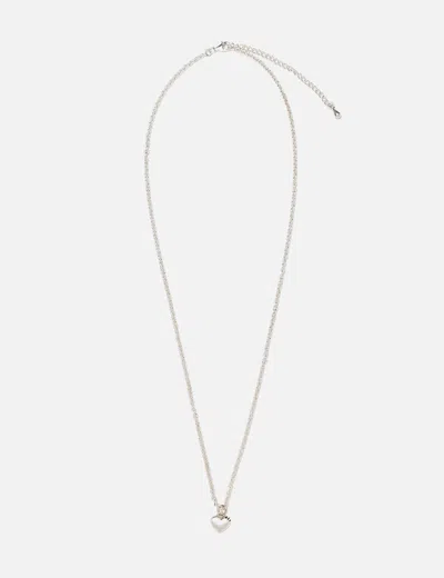 Human Made Heart Silver Necklace