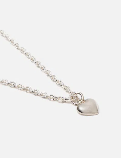 Human Made Heart Silver Necklace