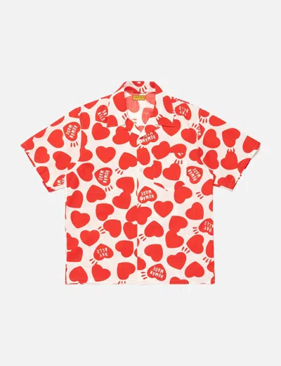 Human Made Heart Aloha Shirt In Red