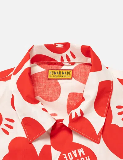 Human Made Heart Aloha Shirt In Red