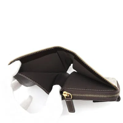 Pre-owned Fendi Zucca Brown Pvc Leather Wallet (bi-fold) ()