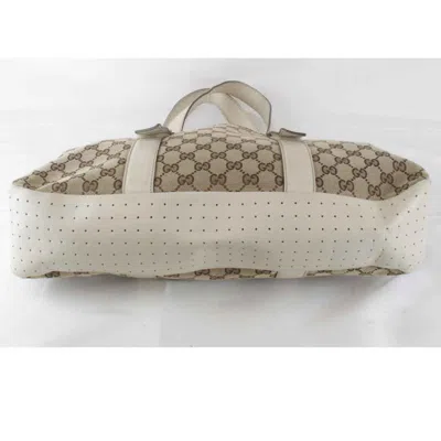 Pre-owned Gucci Beige Gg Canvas Tote Bag ()