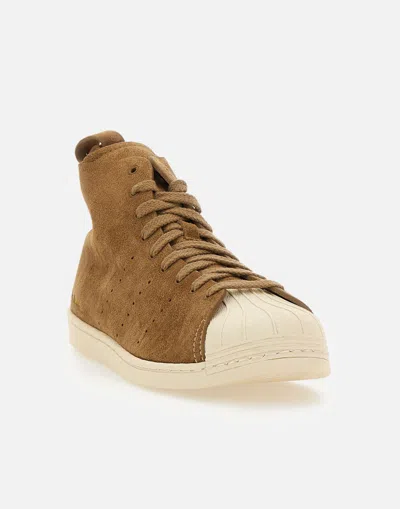 Adidas Originals Adidas X Wales Bonner X Wales Bonner Superstar Brushed Suede Sneakers In Brown