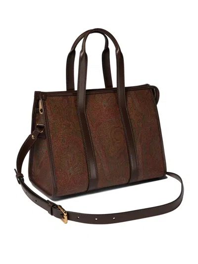 Etro Brown Polyester Handbag