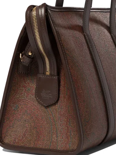 Etro Brown Polyester Handbag